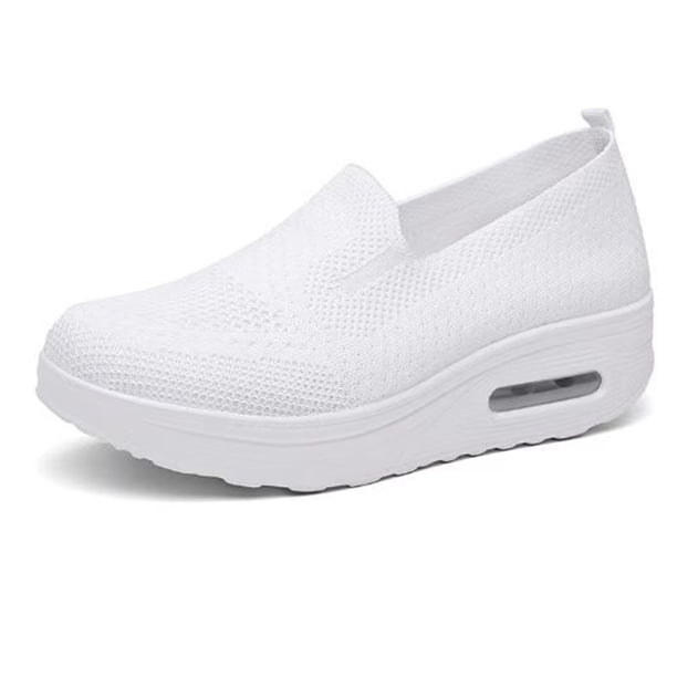 Zapatos Para Correr Mocasines informales para mujer, zapatillas informales transpirables para deportes al aire libre (42 blanco) Likrtyny Para Estrenar