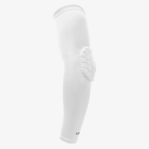 WE BALL SPORTS Padded Compression Arm Sleeve, Cooling, Moisture Wicking, Breathable, White, S