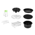 thumbnail image 2 of Juego de 8 accesorios para freidoras de aire Perfecl acero inoxidable, 2 of 8