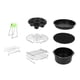thumbnail image 2 of de accesorios para freidora de aire antiadherente de 8 piezas, piezas de freidora de aire, soporte de metal de material acero, rejilla ,, 2 of 9