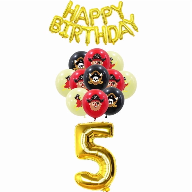 Pirate Birthday Party Decoration Supplies Disposable Tableware Set Pirate Treasure Map Backdrop Cup Birthday Party For Boys Kid