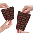 thumbnail image 3 of Kdxio Telescopic Pencil Bag Pen Holder Stationery Case,Stand-up Retractable Transformer Bag Organizer for Christmas Holiday(Gold Glitter Heart), 3 of 6