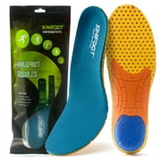 XINIFOOT 2 Pairs Running Insoles, High Elastic Cushioning Inserts for Foot Relief, Shock Absorption Breathable Sports Feet Insoles for Men and Women