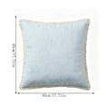 thumbnail image 2 of Luckky Solid Color Washed Cotton Throw Pillow,Outdoor Cushion with Tassel,Decorative Sofa Pillow with Pillow Insert,Soft Accent Cushion for Patio,Garden,Living Room & Home Decor, 2 of 6