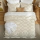 thumbnail image 4 of Juego de edredón Bedsure Boho King Beige con mechones, 3 piezas, 4 of 7