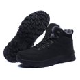 thumbnail image 2 of NOKIO Men'S Snowshoeing Fleece-Lined Boots Men'S Snow Boots Men'S High Top Snow Boots Fashion Casual Trainers Breathable Flat Casual Shoes Winter Padded Warm Men'S Boots Men'S Winter Hiking Boots, 2 of 5