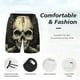thumbnail image 3 of Balery Gothic Winged Skull Bañador para hombre, shorts de playa de secado rápido con entrepierna y forro de compresión-3X-Large, 3 of 6