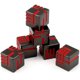 thumbnail image 1 of Metal Dice, 6PCS Heavy Solid Metallic Dice Set for D&D Red Black, 1 of 5