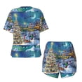 thumbnail image 5 of Lsque Christmas Tree Women's Short-Sleeved Pajama Set - 2 Piece Soft and Lightweight Sleepwear Set-Small, 5 of 9