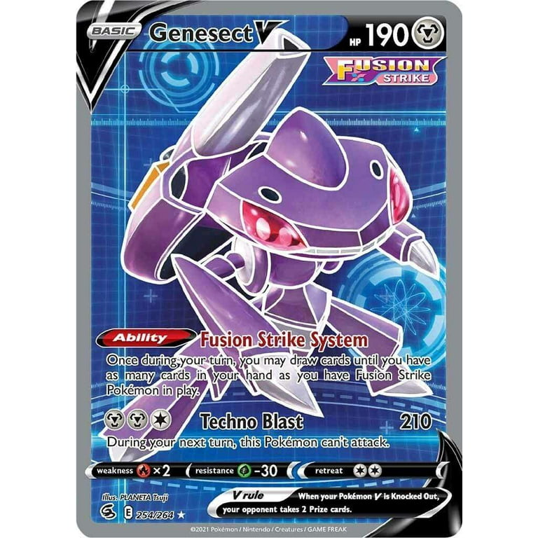 Pokemon Fusion Strike Genesect V #254 (Full Art) 