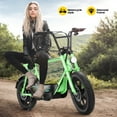 thumbnail image 3 of Caroma Peak 1200W Electric Scooters with Seat for Adults, 16" Fat Tire for All-Terrain, 30Miles Max Range, 20mph Top Speed, Commuter Ebike for Adults&Teens, Motorcycle Style, 3 of 9