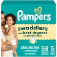 thumbnail image 2 of Pampers Swaddlers Diapers, Size S5 (20-37 lbs), Absorbent, Keeps Baby Dry and Comfortable, Pediatrician Recommended Skin Safe Disposable Baby Diaper, 2 of 26