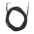 thumbnail image 2 of Cable De Guitarra Eléctrica, Fácil De Conectar Cable De Guitarra De Tela Recto En ángulo Recto De 6 M Resistente Para Reemplazo, 2 of 7