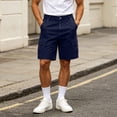 thumbnail image 6 of Mens Denim Cargo Shorts Button Zipper Various Pockets Straight Leg 5 Inch Inseam, 6 of 9