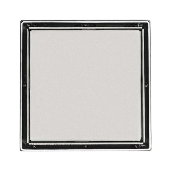 Infinity Drain 5" x 5" LTD5-2I SS Center Drain Kit: Satin Stainless