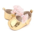 thumbnail image 3 of Lovebay Baby Girl Infants Star Lace PU Leather Princess Shoes Wedding Soft Sole Crib Shoes, 3 of 5