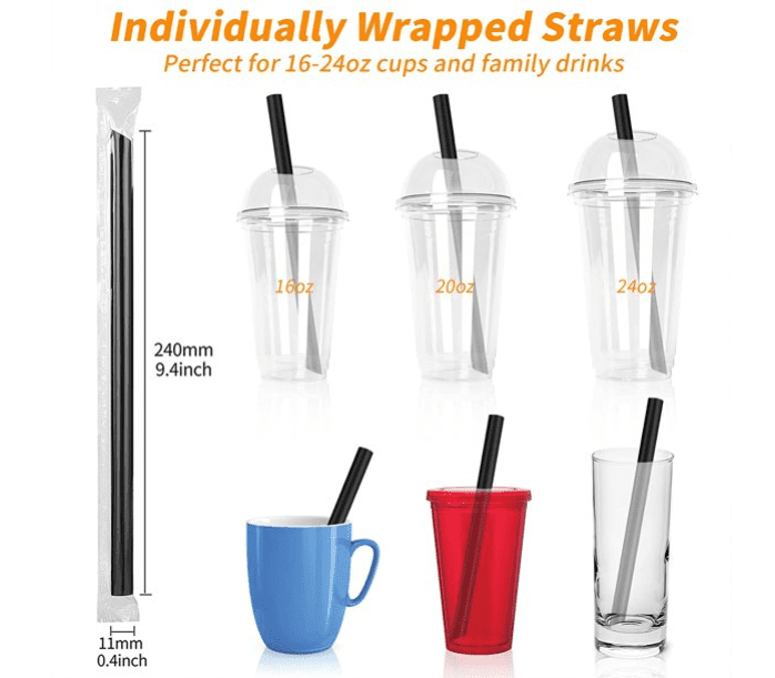 500 ml Iced Coffee Tumbler Cup with Straw BPA Free – The Pom