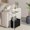White, variant on Leomonio Narrow Side Table, Slim End Tables with Fabric Basket, Skinny Table for Small Spaces, Thin Bedside Table for Living Room, Bedroom, White, ZBZ01