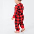 thumbnail image 3 of Christmas Family Set Elastic Waist Family Jammies Set Crewneck Soft Loose Plaid Print For Home ANGGREK Ropa, 3 of 6