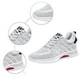 thumbnail image 5 of Mens Shoes,Elevator Casual Sneakers Lightweight Breathable Mesh Sports Trainers With Hidden Lift Heel Technology,Shoes for Men,White,9.5, 5 of 9