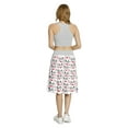 thumbnail image 5 of Women's Romantic Bicycles and Heart Shapes A-line Printed Skirt Casual Wear, 3XL, Red Black White, by Ambesonne, 5 of 6