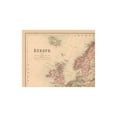 thumbnail image 4 of Historic Map - Europe - Black 1867 - Vintage Wall Art, 4 of 4