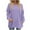 Purple, variant on Oversized V Neck Sweatshirts for Women with Pockets Casual Long Sleeve Loose Pullover Tops T-Shirts 2024 Fall Clothes