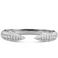 thumbnail image 2 of 14K White Gold Diamond Open Claw Ring for Women - Size 6, 2 of 5