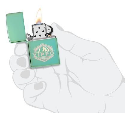 Zippo Lighter - Customized Engraved Message Windproof Zippo Outdoor Design 46293