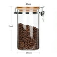 thumbnail image 4 of KKC Glass Food Storage Jar Canister, Coffee Bean Container With Airtight Lid,Coffee Bean Container,Sealed Jar, 40 Fluid-oz, 4 of 8