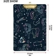 thumbnail image 3 of 12.5"x9" Magic Unicorn Clipboards, Standard A4 Letter Size Nursing Clipboard with Low Profile Metal Clip Decorative Clip Board for Office Supplies,Silver, 3 of 7