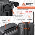 thumbnail image 4 of Maletas de viaje extra grandes tipo baúl de polipropileno con cierre premium YKK TOURMA gris meta BIG series set 2 piezas 28”+ 24” capacidad 25kg cierre expandible alta seguridad TSA, 4 of 9