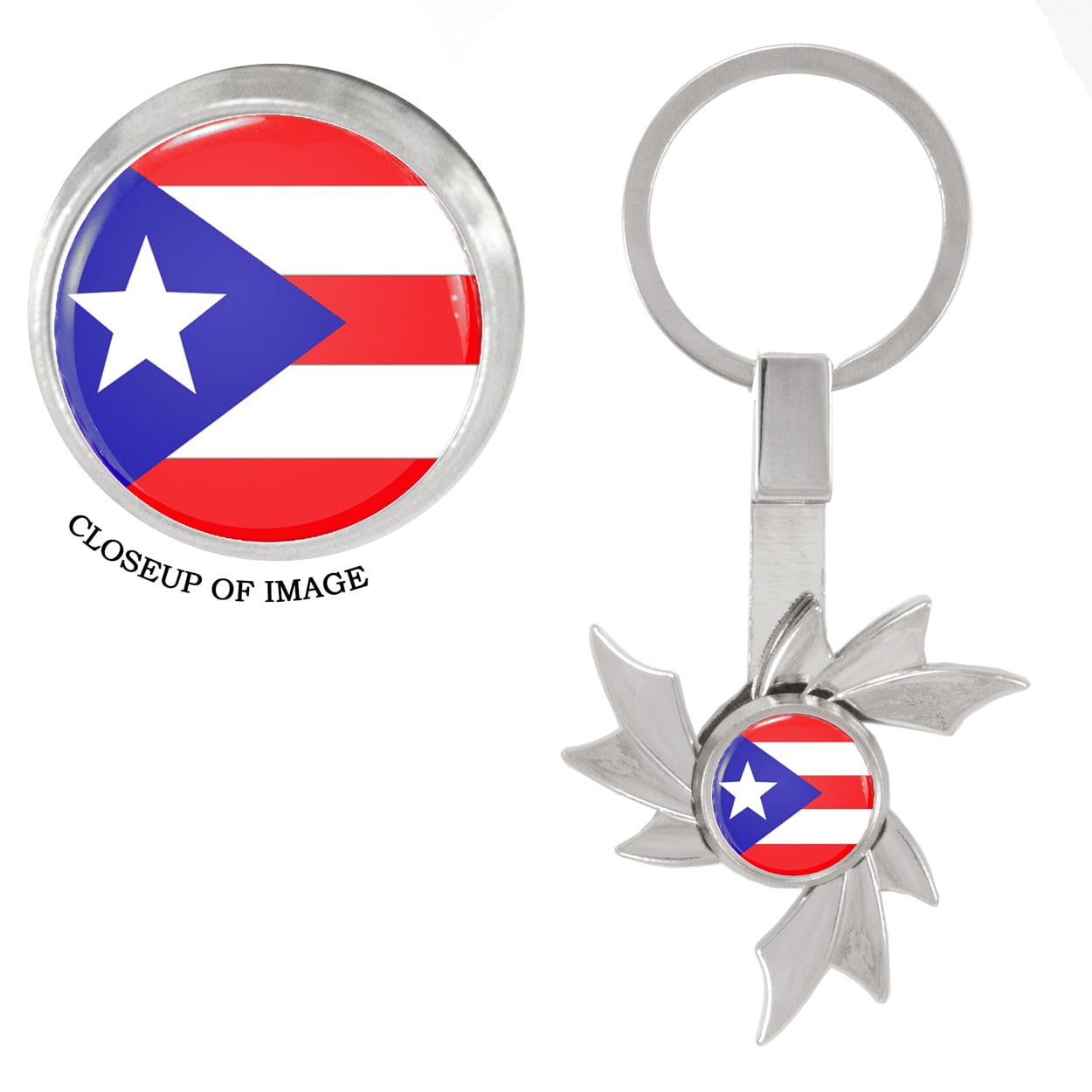 Mad Marble Puerto Rico Us Usa Political Flag Fidget Spinner