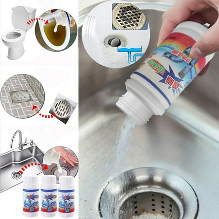 

SRstrat Kitchen Pipe Dredge Deodorant Powerful Sink and Drain Cleaner Quick Foaming Toilet Cleaner Dredge Agent for Kitchen and Toilet Pipes