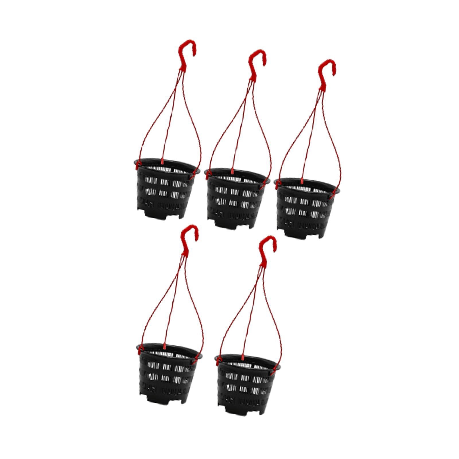 QSTDGVPW 5 Pieces Orchid Hanging Planters Hanging Plant Pots for Indoor Outdoor Patio