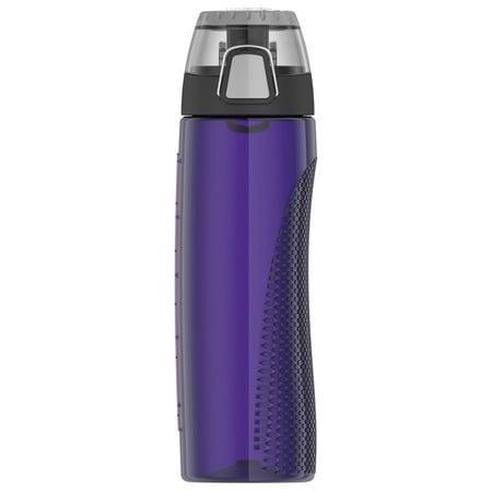 Thermos 24 oz. Tritan Flip-Cap Water Bottle with Rotating Meter - Purple/Teal