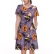 thumbnail image 1 of Balery Vintage Halloween Black Cat Vestidos sueltos de manga corta para mujer, vestidos de verano 2025, vestidos casuales de corte A con vuelo., 1 of 6