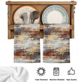 thumbnail image 5 of Retro Minimalist Art Kitchen Towels Set of 2, Abstract Bohemia Aesthetics Brown Beige Absorbent Dish Towels for Kitchen, Microfiber Hand Towel, Quick Drying Tea Towel for Cleaning Dishcloths, 5 of 7