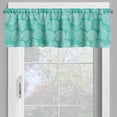 thumbnail image 2 of Ambesonne Teal Window Valance, Drawing, 54" X 18", White Teal, 2 of 5