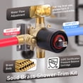 thumbnail image 2 of Wowow Single Handle 5-Spray Tub and Shower Faucet 1.8 GPM with High Pressure Showerhead in Oil Rubbed Bronze (Valve Included), 2 of 8