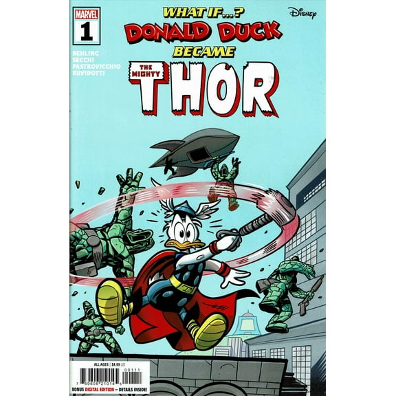 Marvel And Disney: What If ? Donald Duck Became Thor #1 VF ; Marvel Comic Book
