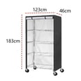 thumbnail image 3 of 420D/210D Outdoor Patio Garden Shelf Storage Cover Rack Cover Oxford Cloth Waterproof Dustproof Cover, 3 of 8