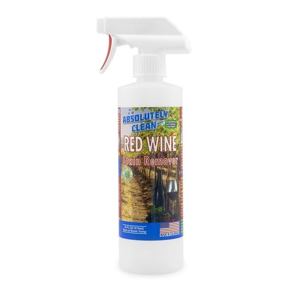 Amazing Red Wine Stain Remover - Natural Enzymes Eliminate Wine Stains Fast - Cleans Carpet, Upholstery, Clothing, Table Cloth & More - USA Made
