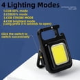 thumbnail image 4 of Mini linterna LED, llavero con luz, linternas portátiles multifuncionales para acampar, luces de trabajo con carga USB, linterna de pesca, 4 of 5