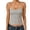 A-Grey251, variant on Women's Form-Fit Square Neck Cami Top Thin-Strap Bodycon Everyday Evening Camisole