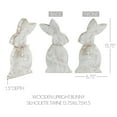 thumbnail image 3 of Spring In Bloom Wooden Upright Bunny Silhouette w/ Twine 13.75x6.75x1.5, 3 of 4