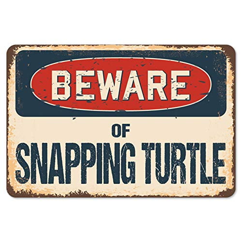 SignMission Panneau en Aluminium 12 Pouces X 18 Pouces, Snapping Turtle