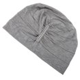 thumbnail image 1 of OULII 1Pcs Bonnet de Nuit pour Femmes en Coton Modal Gris Respirant pour Dormir, 1 of 5