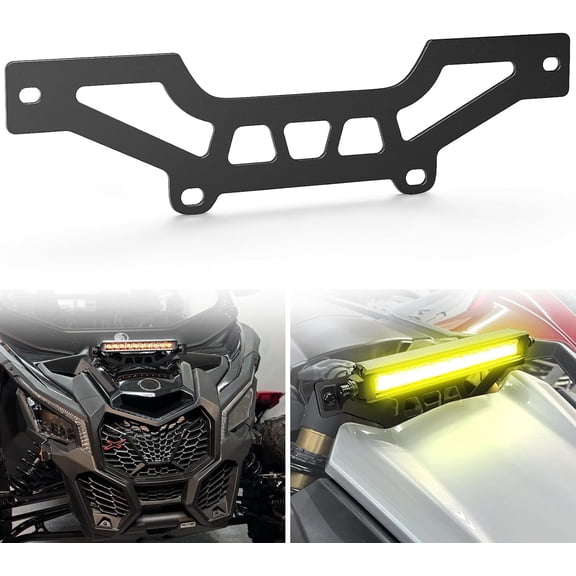 Nilight Shock Tower 10-14 Inch Light Bar UTV Front Side Hood Lights Mounting Brackets Compatible with Can-Am Maverick X3 and Max X RS Turbo R 2017 2018 2019 2020 2021 2022 2023 2024