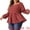 Burgundy, variant on DARING DIVA Women's Plus Sweetheart Neck Long Sleeve Peplum Blouse 1X Burgundy